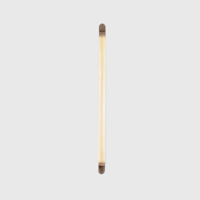Cylindrical Linear Reeded Glass Wall Light