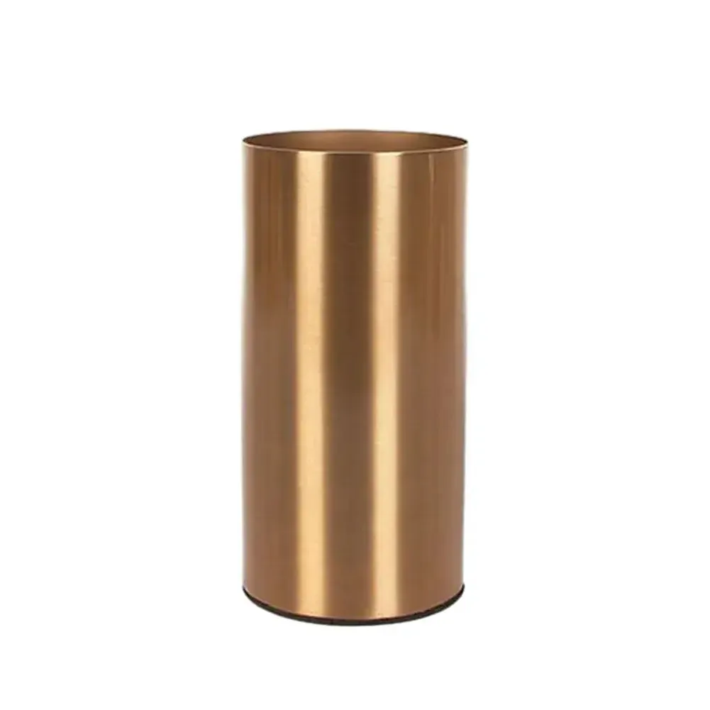 Cylindrical Metal Nordic Vase