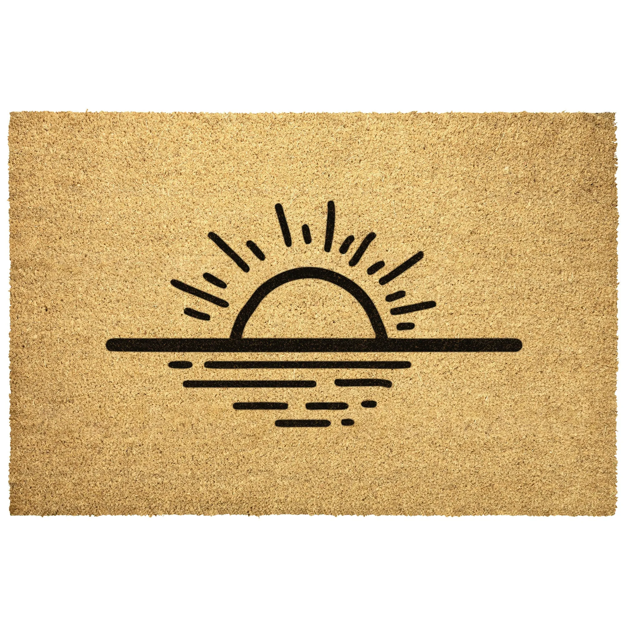 Door Mat Coir Welcome Mat Morning Sun Decor
