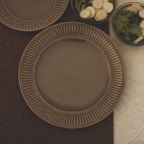 Dopeheri Ceramic Grey Dining Plate | Serving Platter For Home & Restaurants