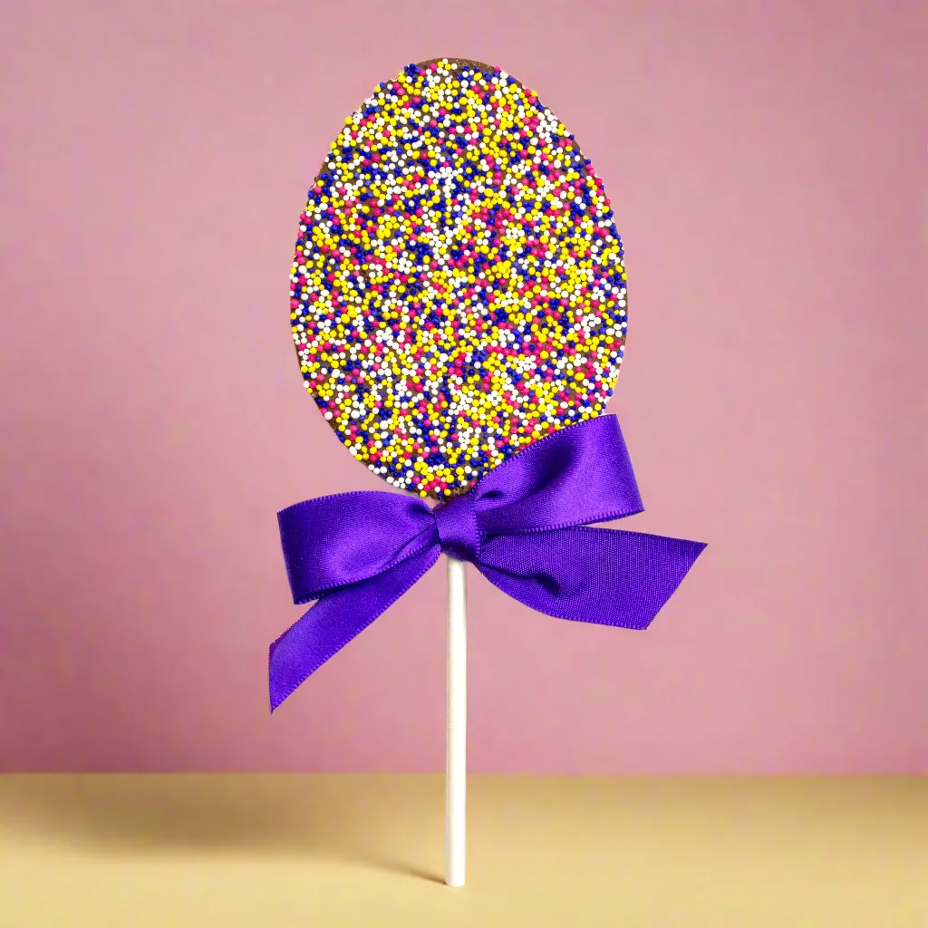 Easter Egg Nonpareil Lollipops - 6 Piece Set