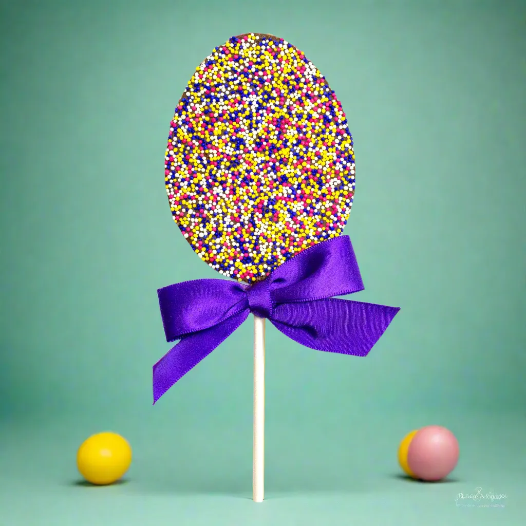 Easter Egg Nonpareil Lollipops - 6 Piece Set
