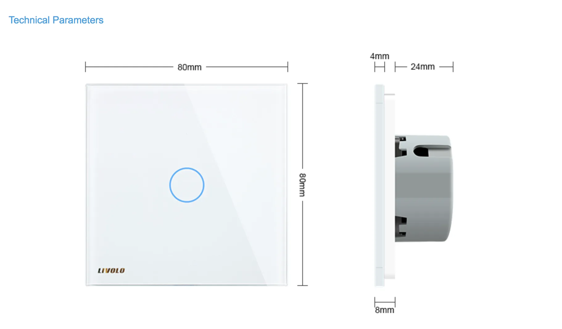 Elegant Smart Light Touch Switch