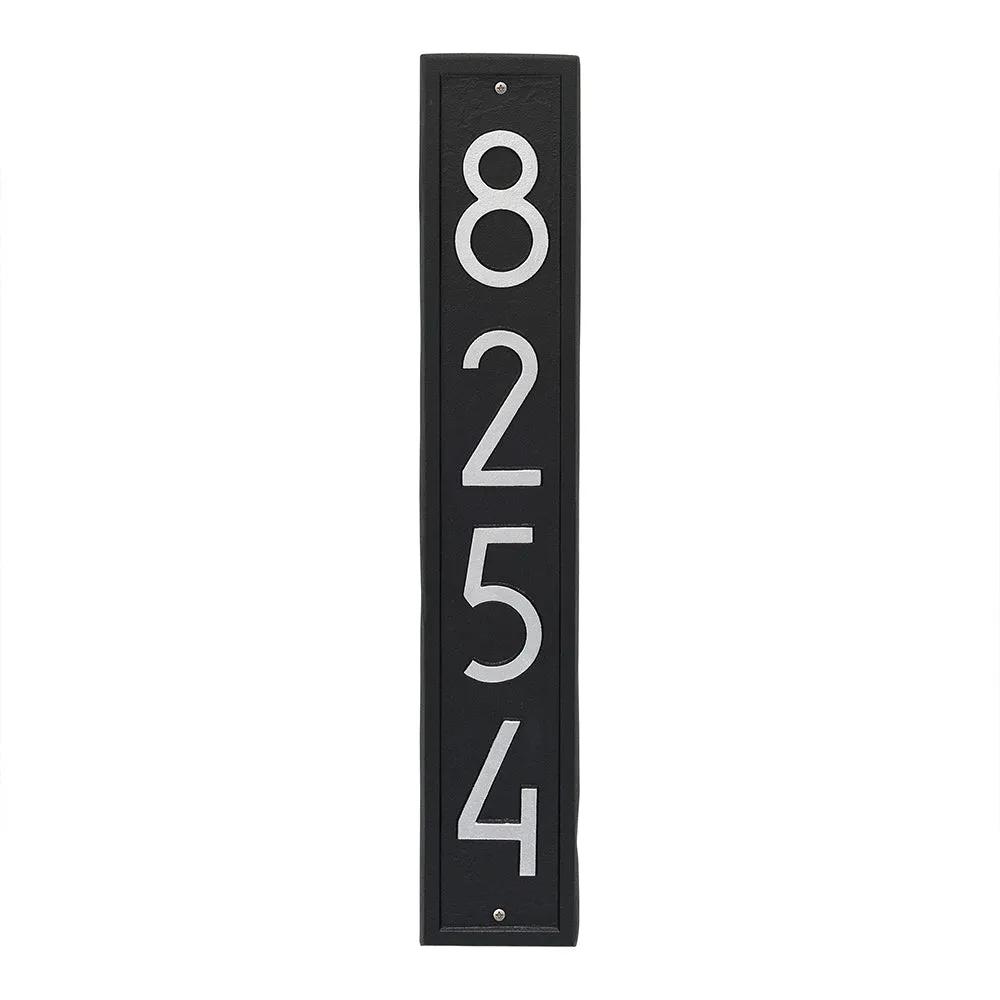 Extension Modern Vertical House Number Plaque