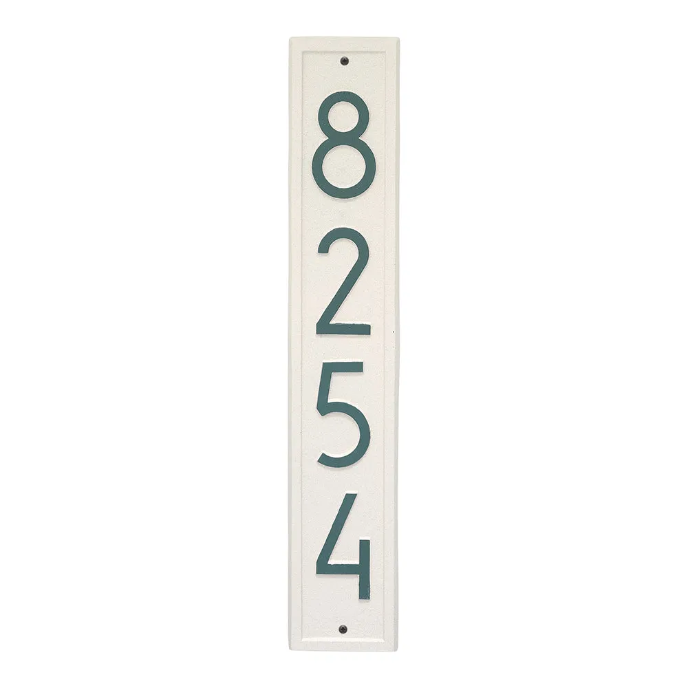 Extension Modern Vertical House Number Plaque