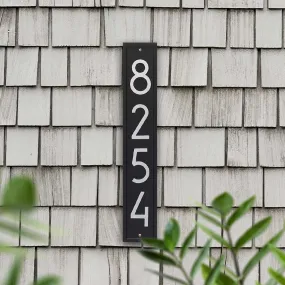 Extension Modern Vertical House Number Plaque
