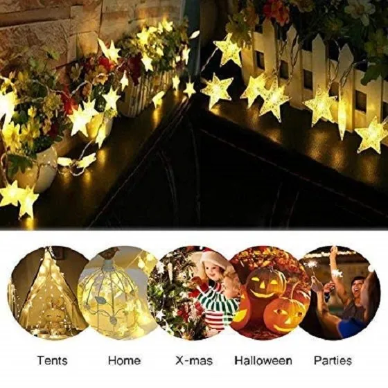 Fairy Light (10 Small Stars) Battery Operated
