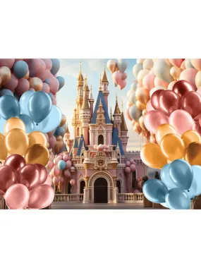 Fairy Tale Princess Dream Castle Cake Smash Backdrop