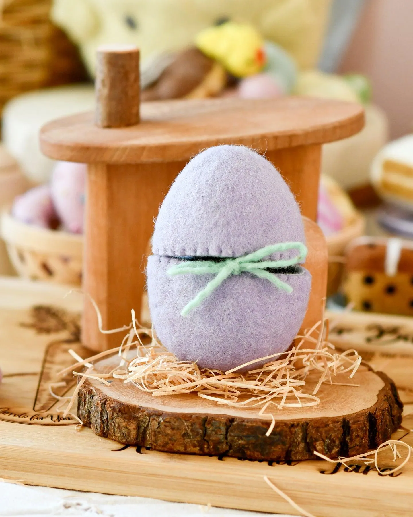 Felt Surprise Egg with Duck Inside