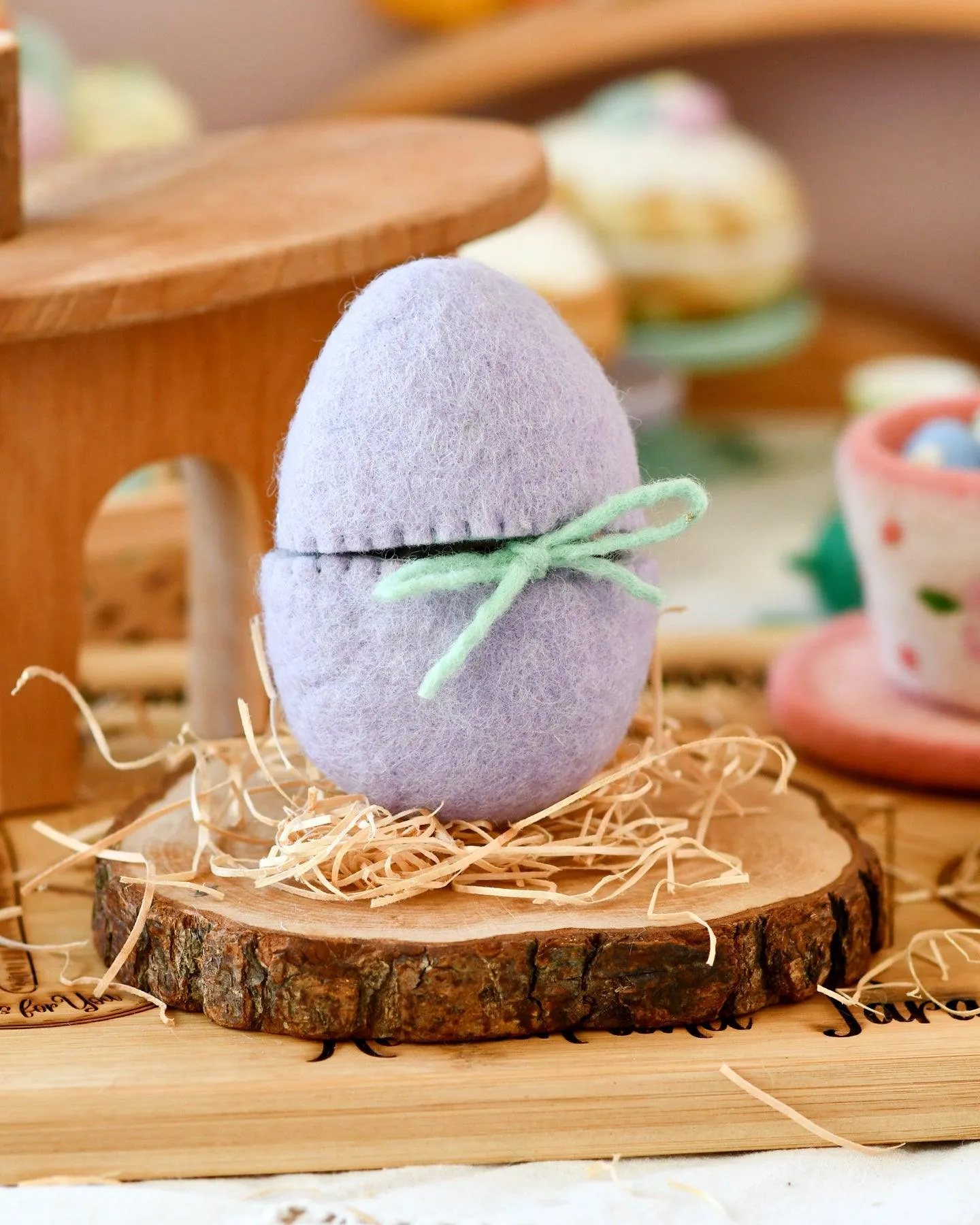 Felt Surprise Egg with Duck Inside