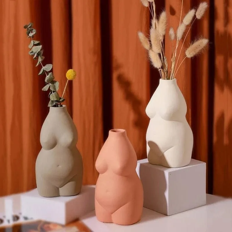Female Body Art Vase