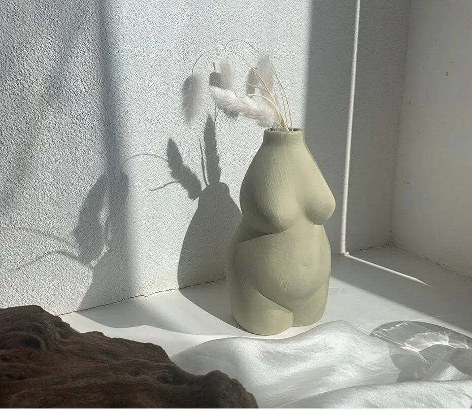 Female Body Art Vase