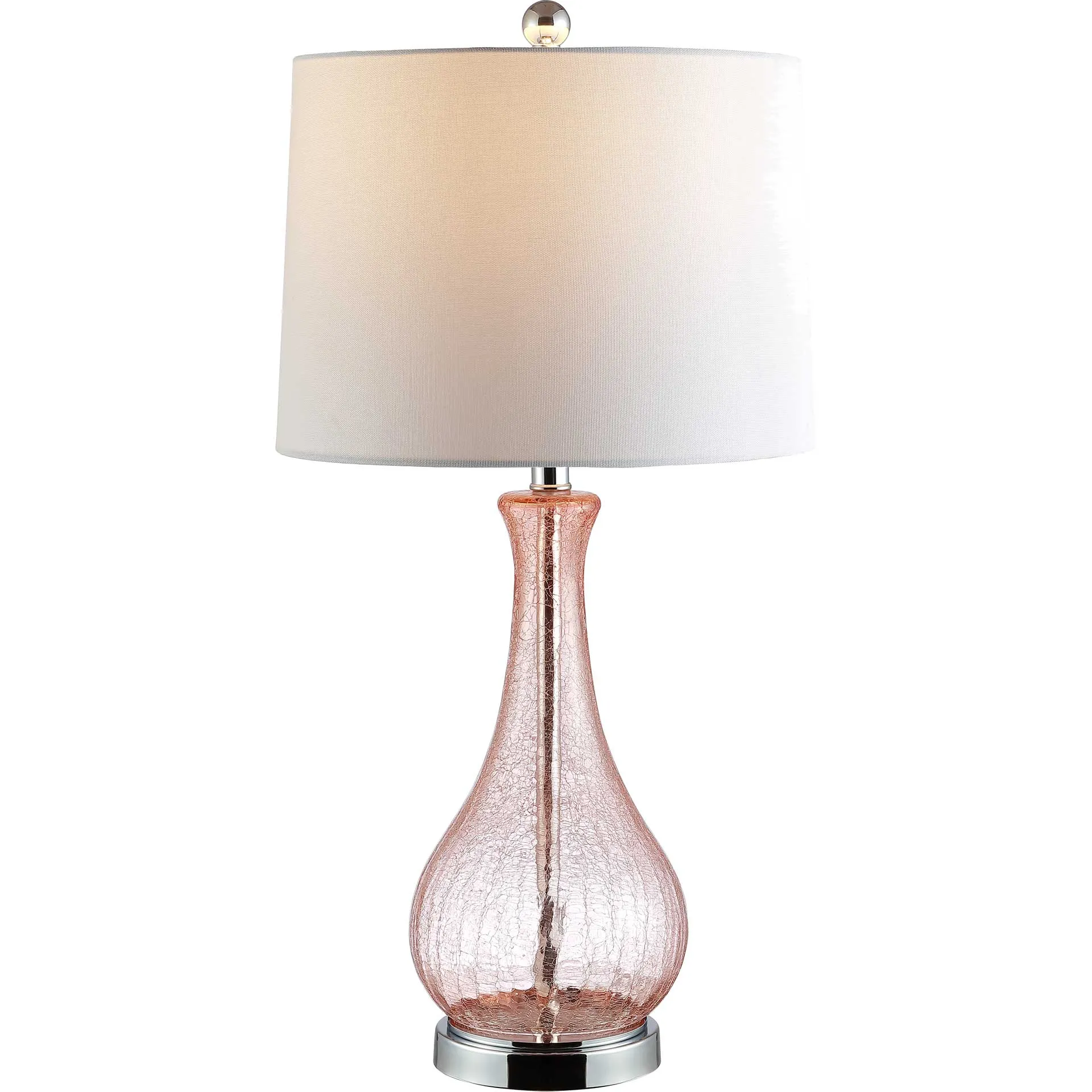 Finesse Table Lamp Light Blush Crackle
