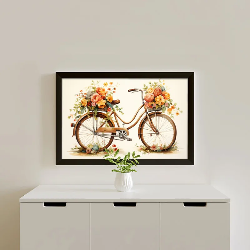 Flora Wheels Wall Painting