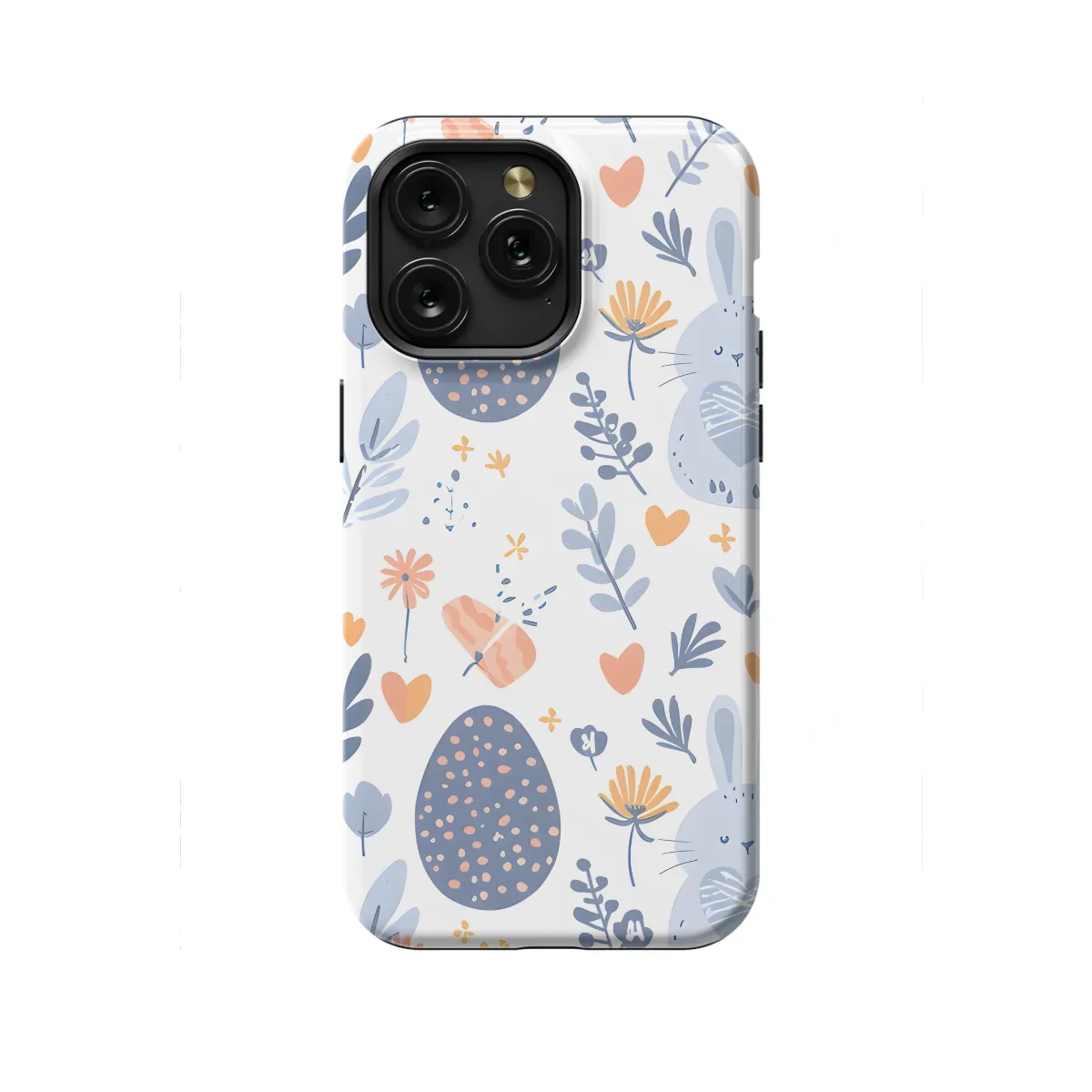 Floral Cute Pastel Easter Eggs Bunnies Phone Case iPhone Samsung Cover Pixel 1151