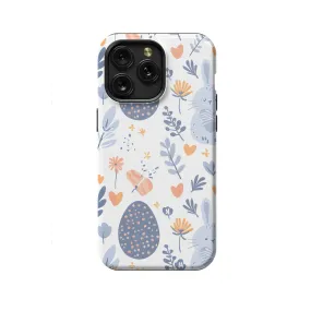 Floral Cute Pastel Easter Eggs Bunnies Phone Case iPhone Samsung Cover Pixel 1151