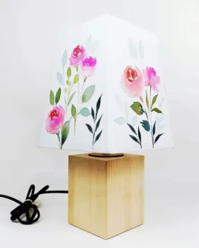 Floral Magic Shaded Empire Cotton Table Lamp