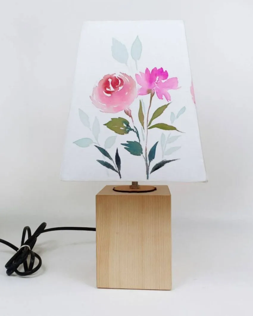 Floral Magic Shaded Empire Cotton Table Lamp