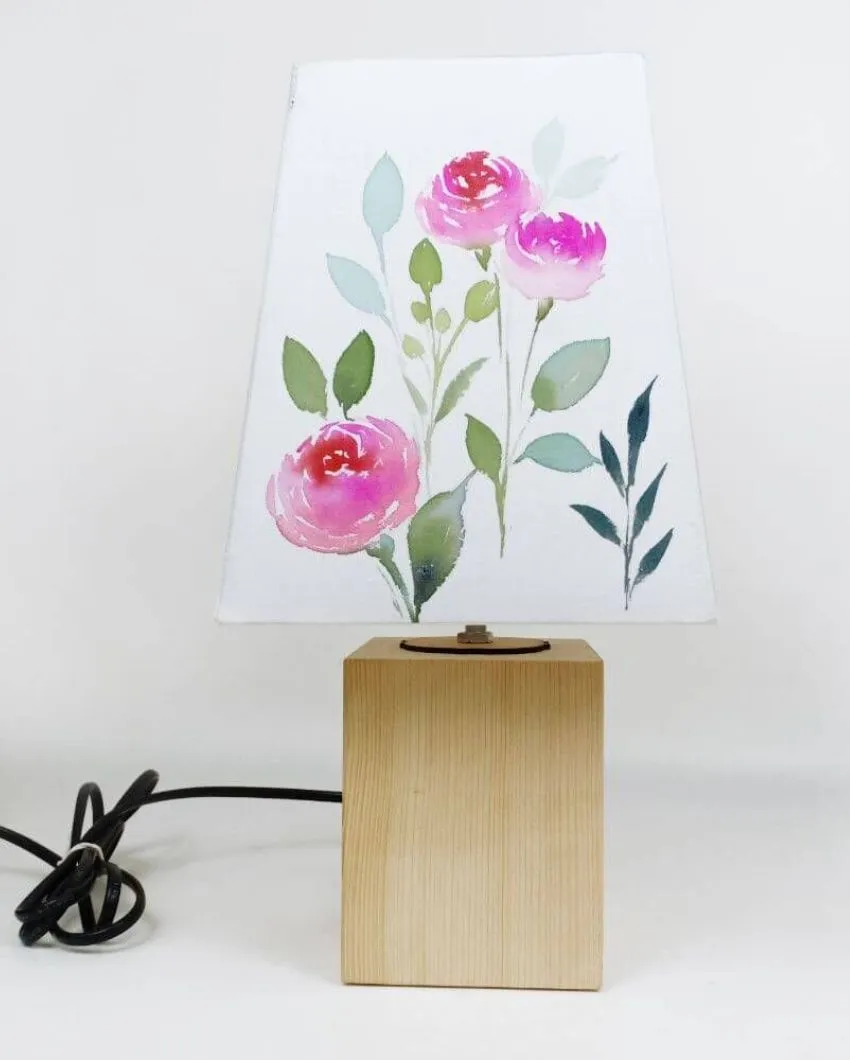 Floral Magic Shaded Empire Cotton Table Lamp