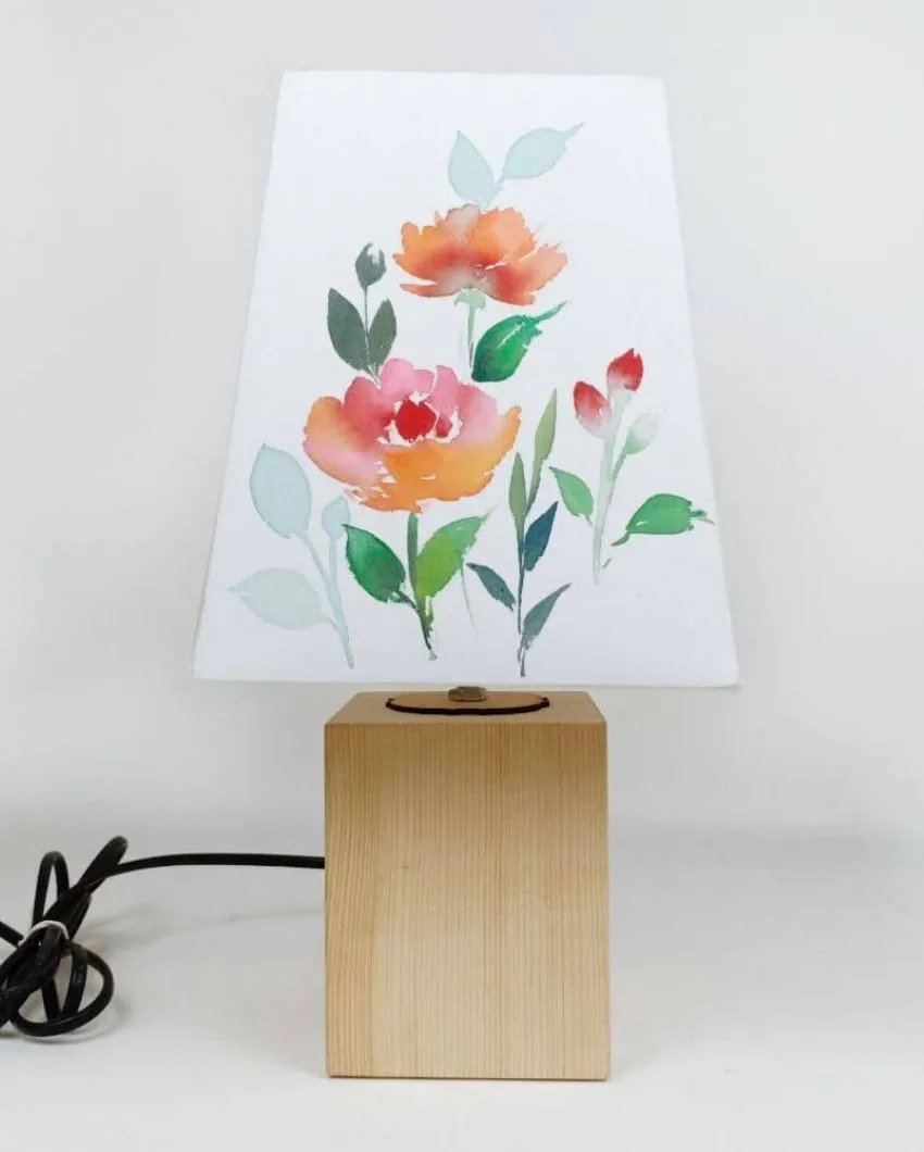 Floral Magic Shaded Empire Cotton Table Lamp