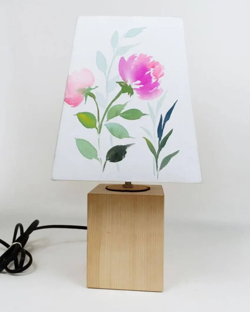 Floral Magic Shaded Empire Cotton Table Lamp