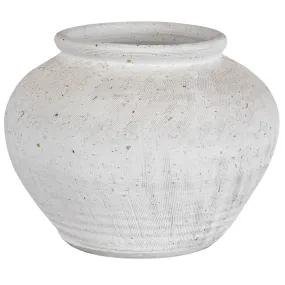 Floreana - Round Vase - White