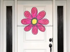 Flower Sign, Floral Sign, Spring Sign, wood sign, Door Hanger, DECOE-W-140, 22" Door Hanger