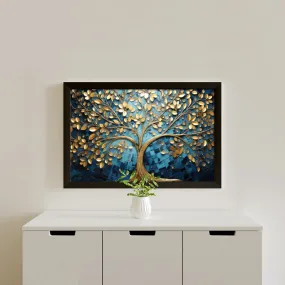 Gilded Branch Wall Painting