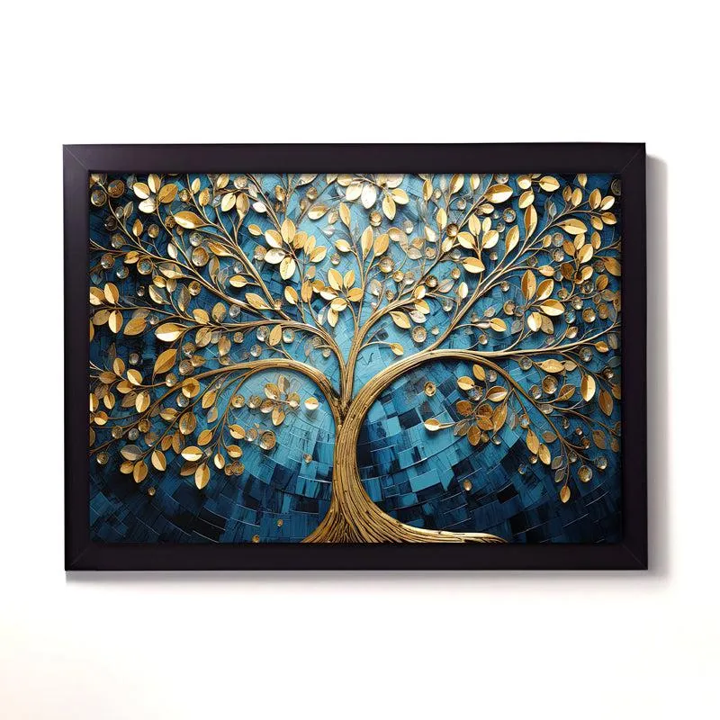 Gilded Branch Wall Painting