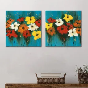 Ginger Floral Wall Art - Set Of Two
