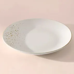 Gold Splatter Porceiain Ceramic Dinner Plate | 10.5 inches , 12 inches