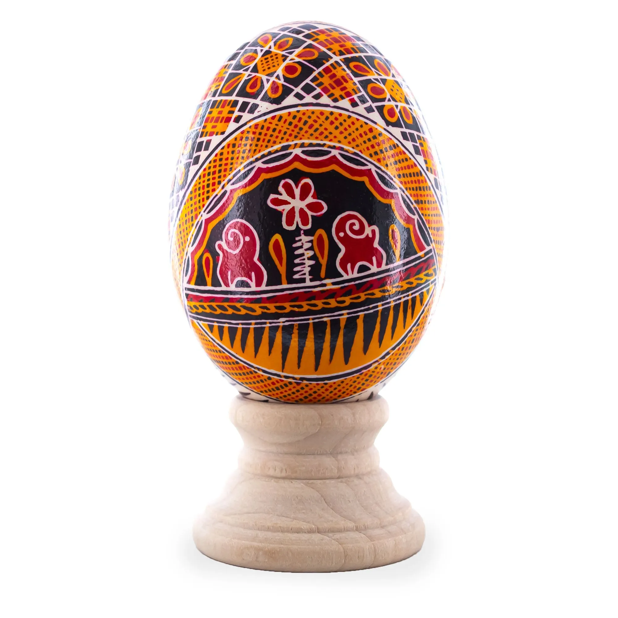 Goose Real Blown Out Ukrainian Easter Egg 8
