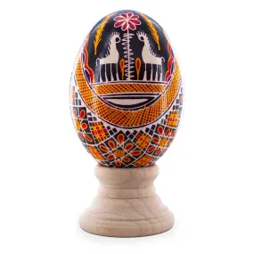 Goose Real Blown Out Ukrainian Easter Egg 8
