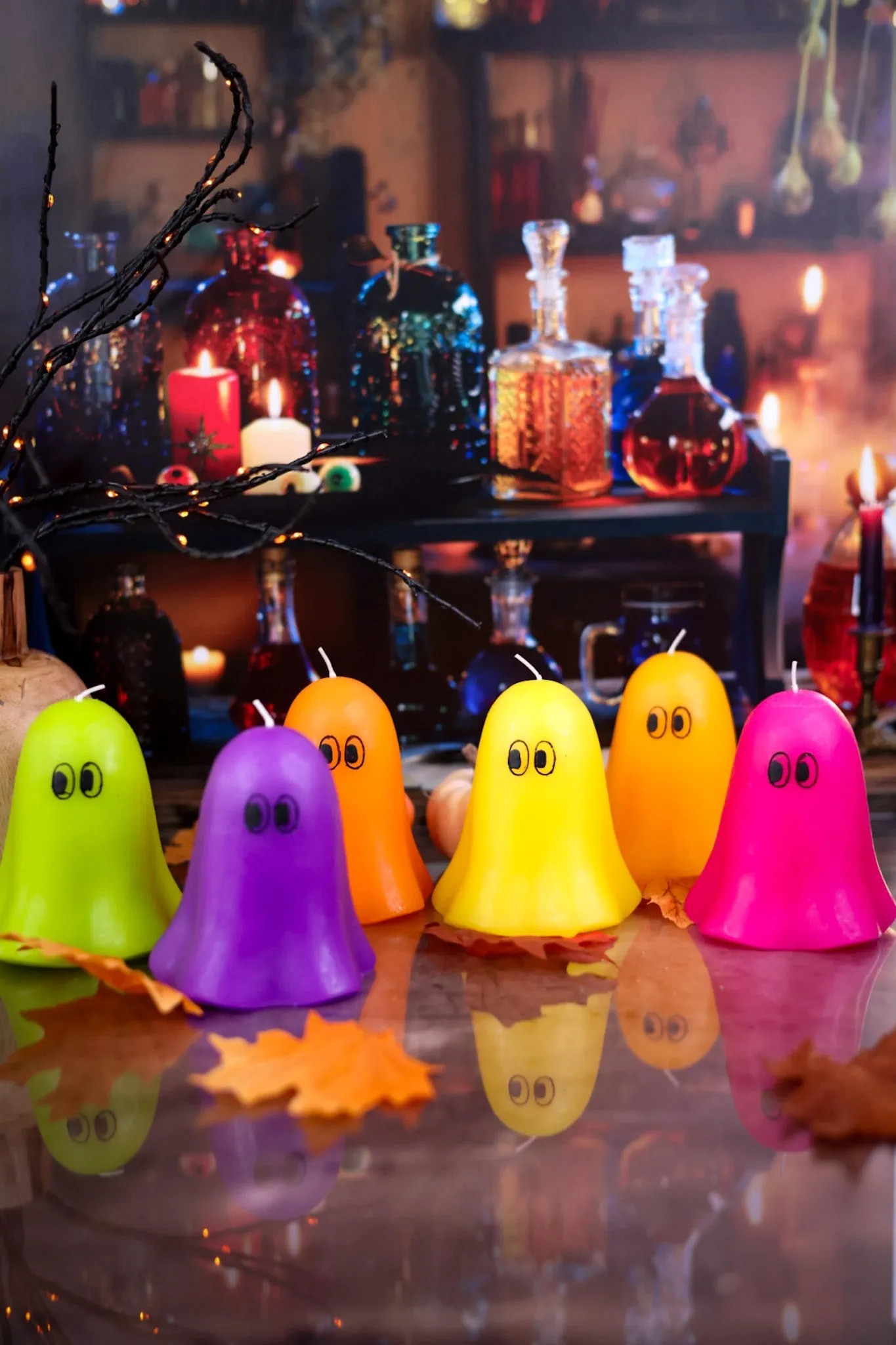 Halloween Ghost Candles (6 Colors) FINAL SALE