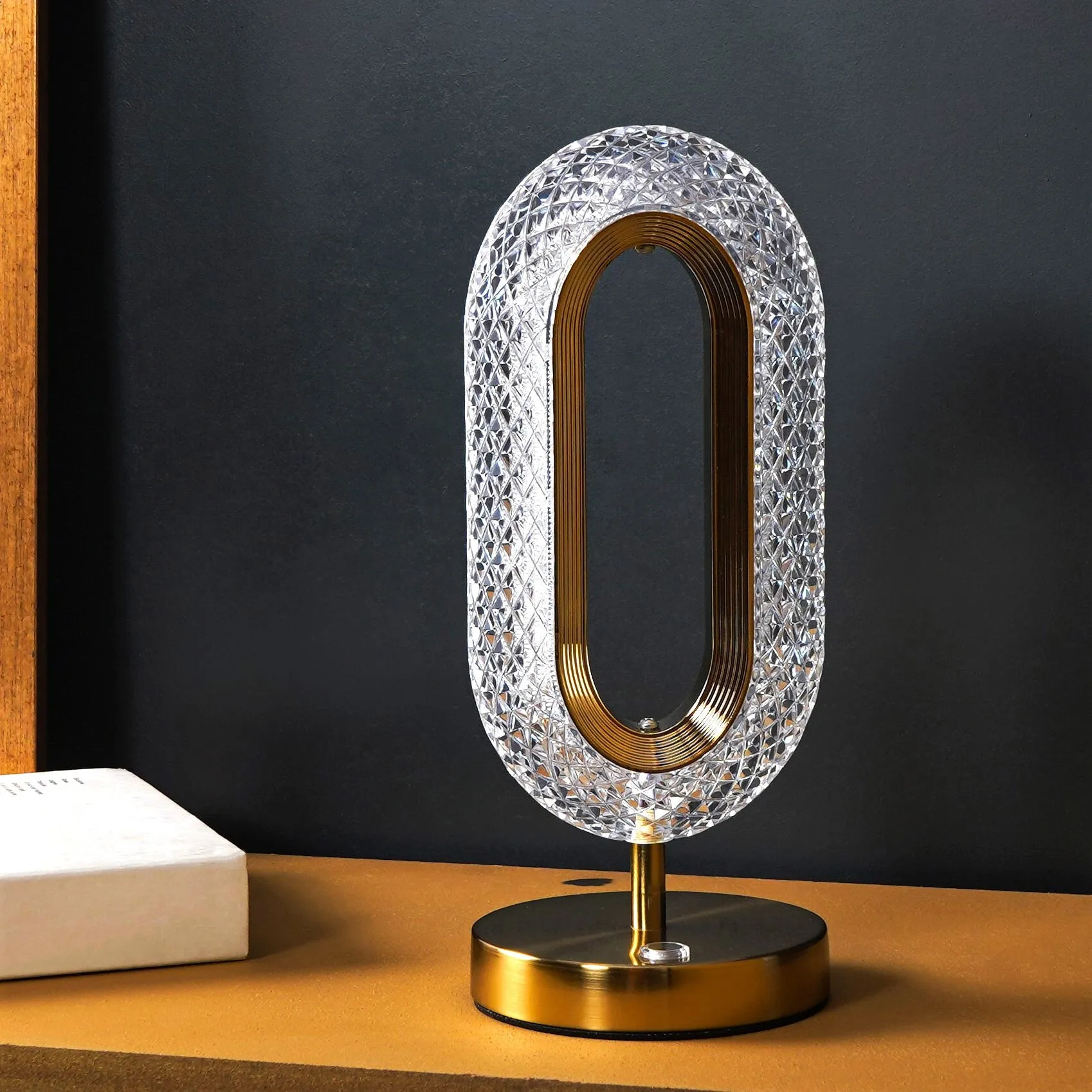 HaloGlow Crystal Table Lamp