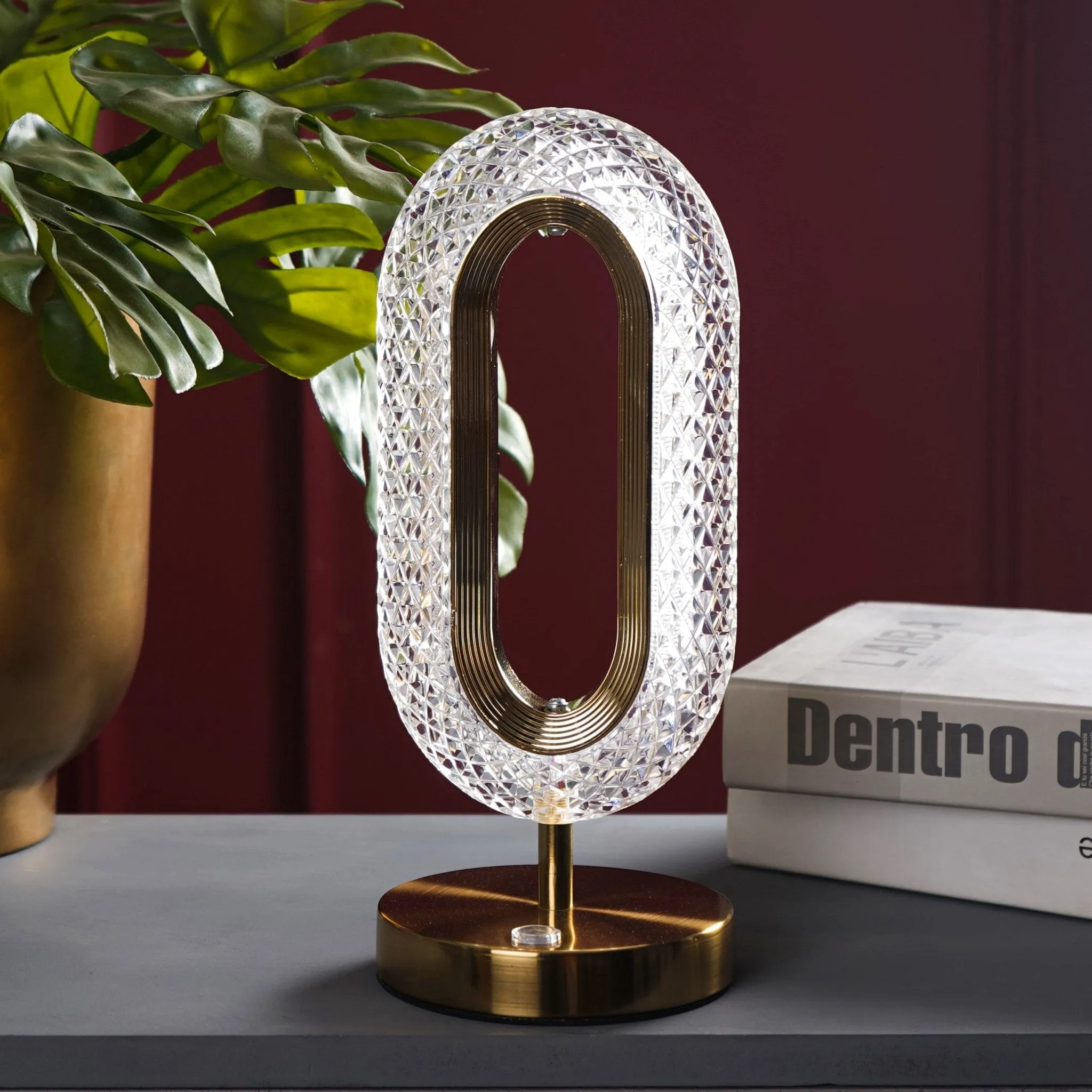 HaloGlow Crystal Table Lamp