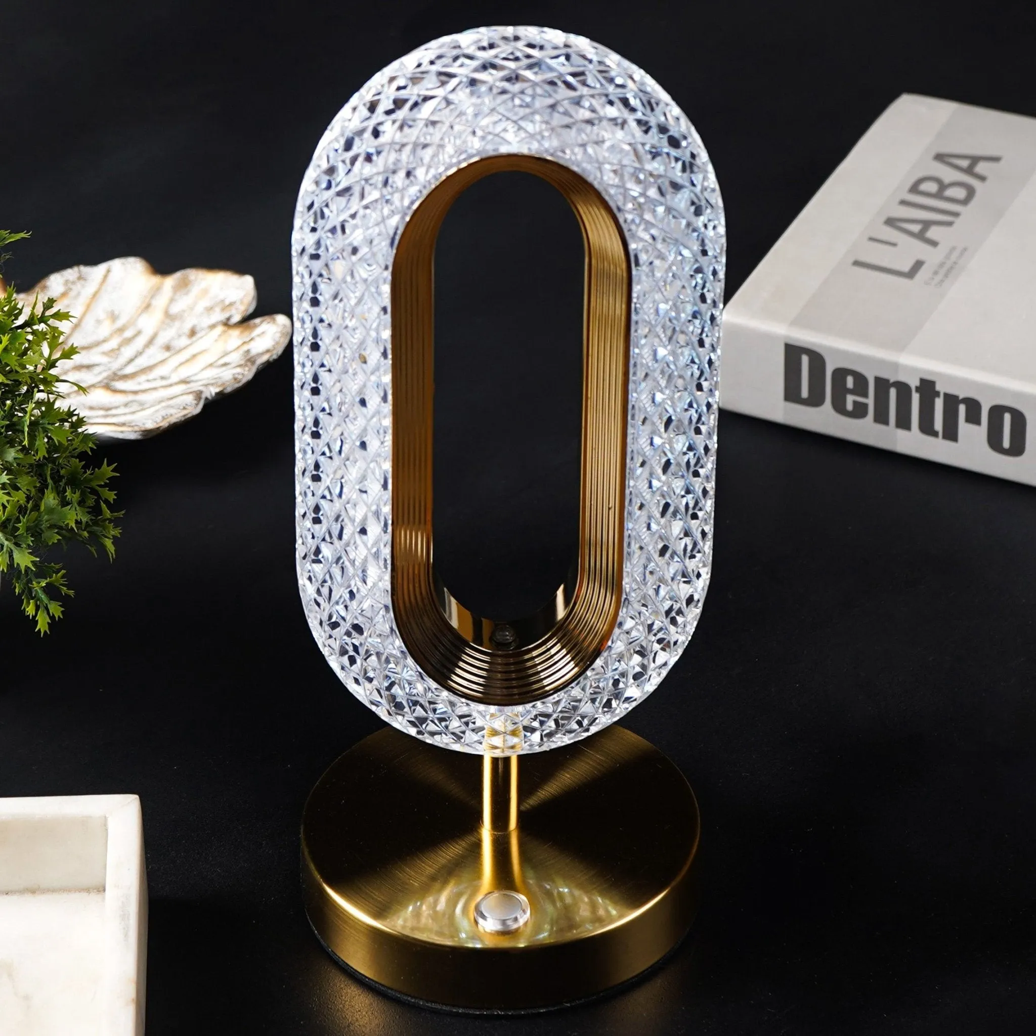 HaloGlow Crystal Table Lamp
