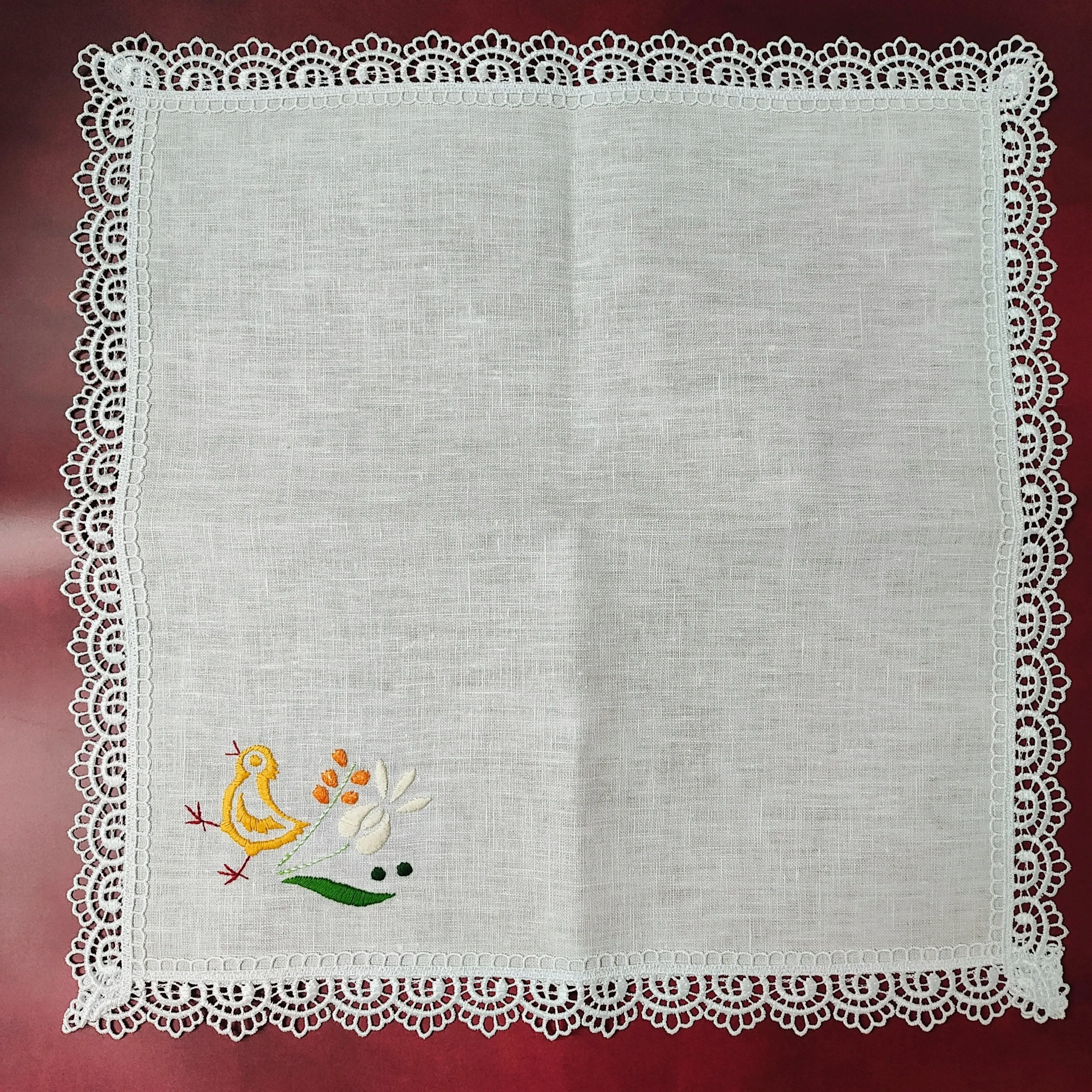 Handmade Linen Doily