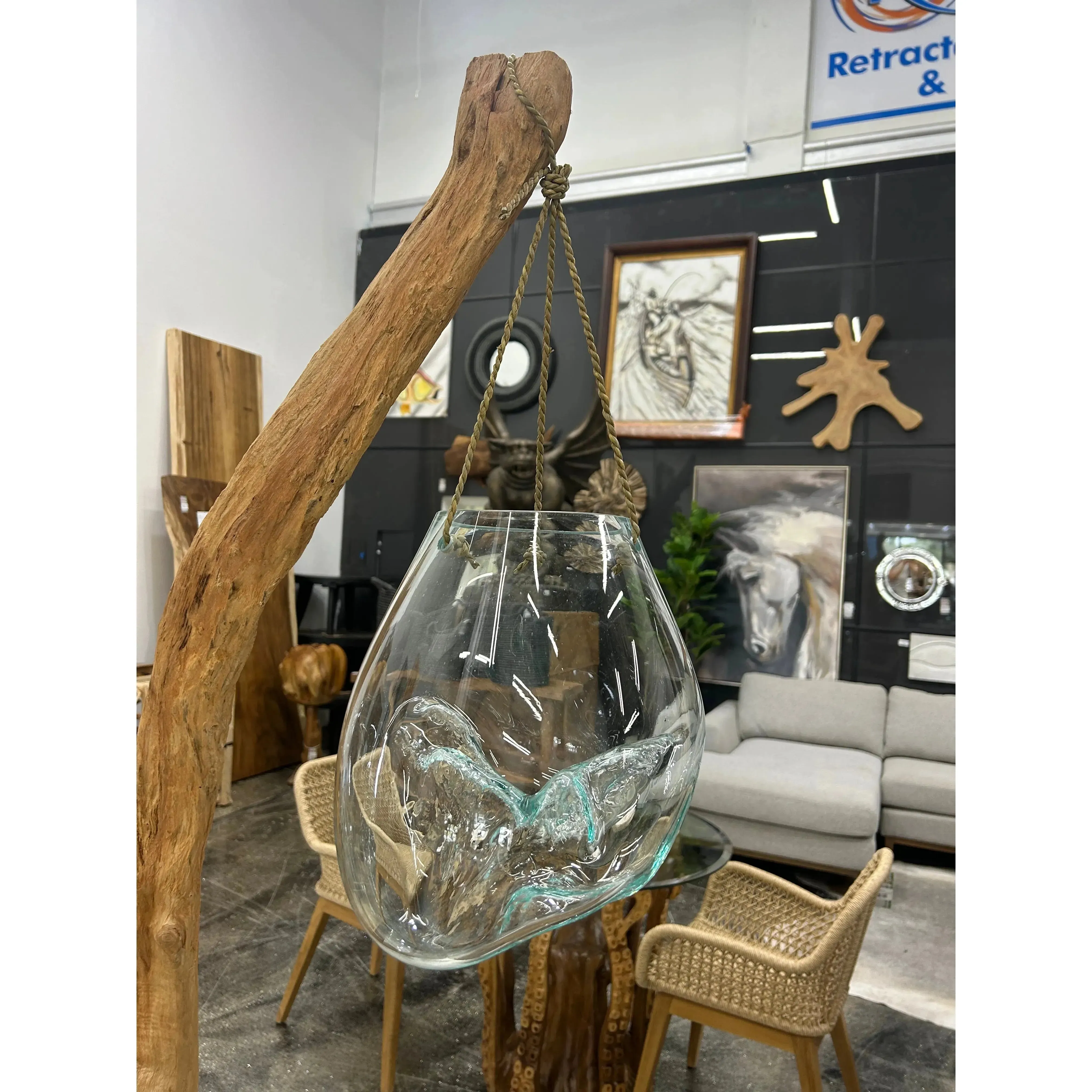 Hanging Glass Bowl