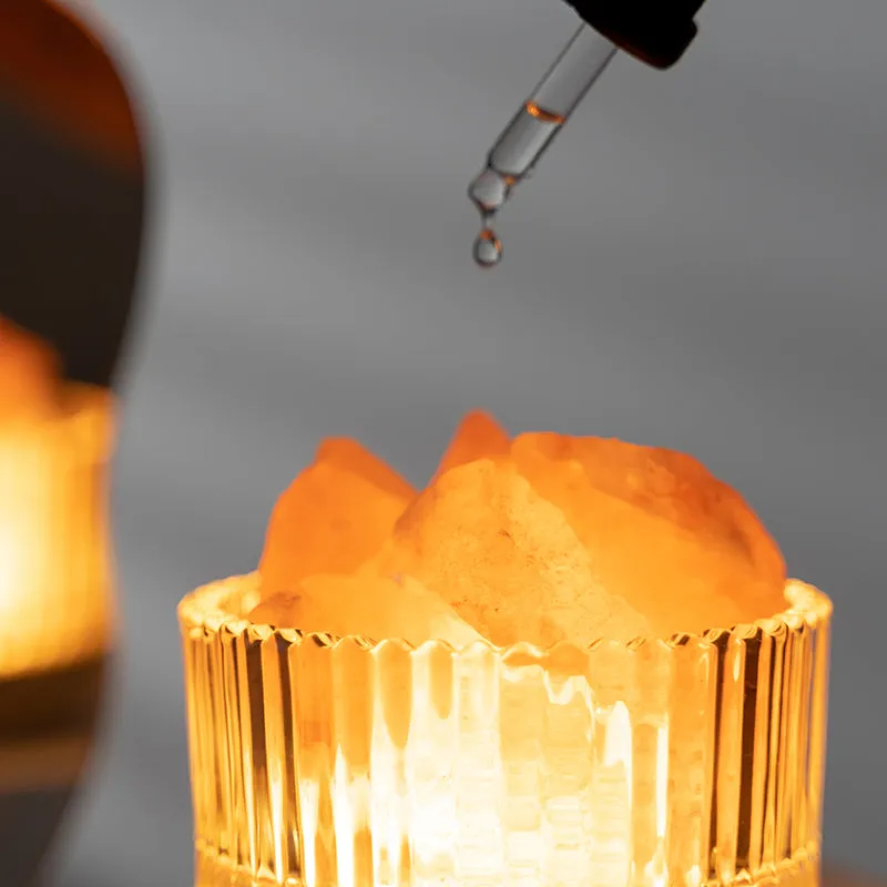 Himalayan Salt Crystal Diffuser with Light