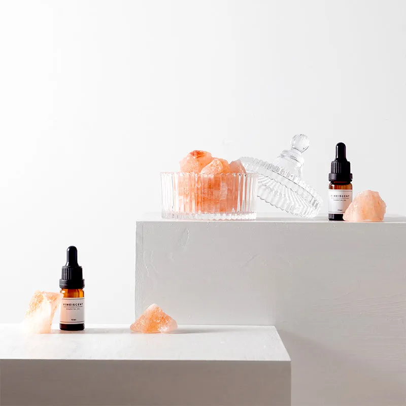 Himalayan Salt Crystal Diffuser with Light