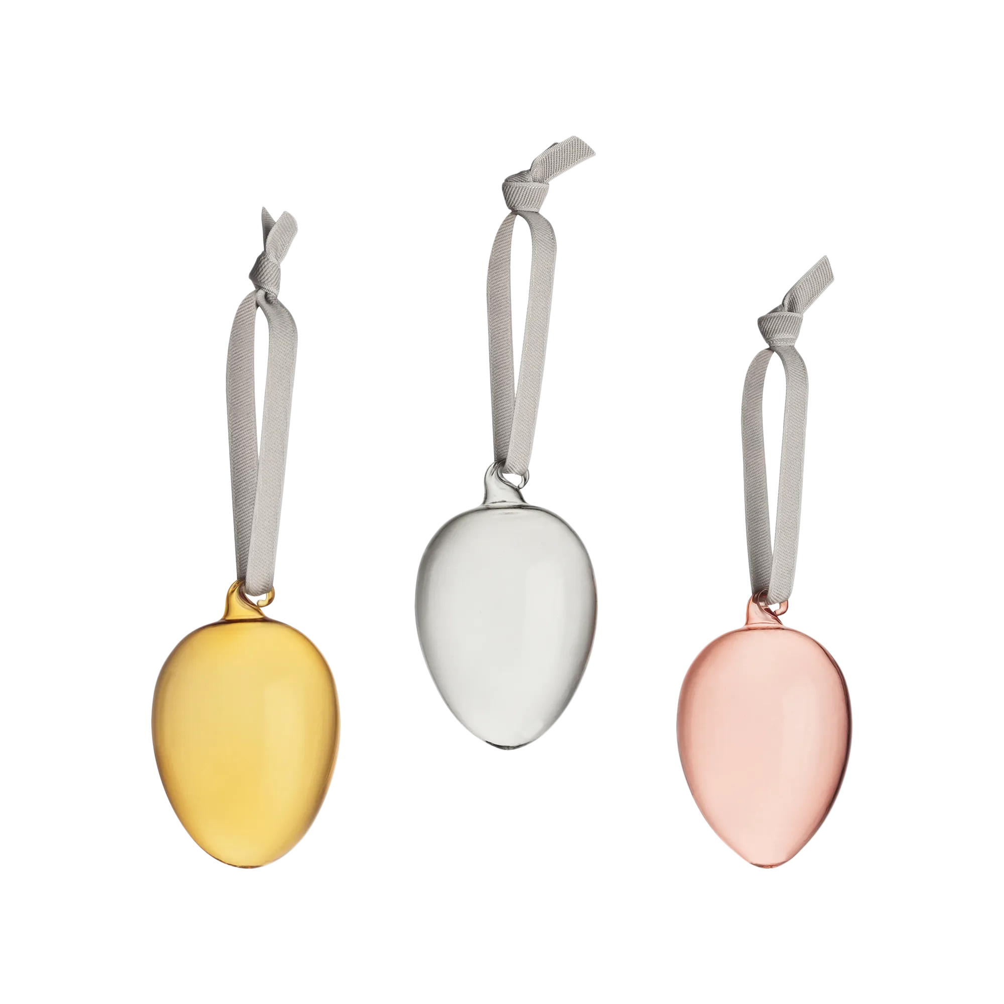 iittala Mixed Glass Egg Ornaments (Set of 3)