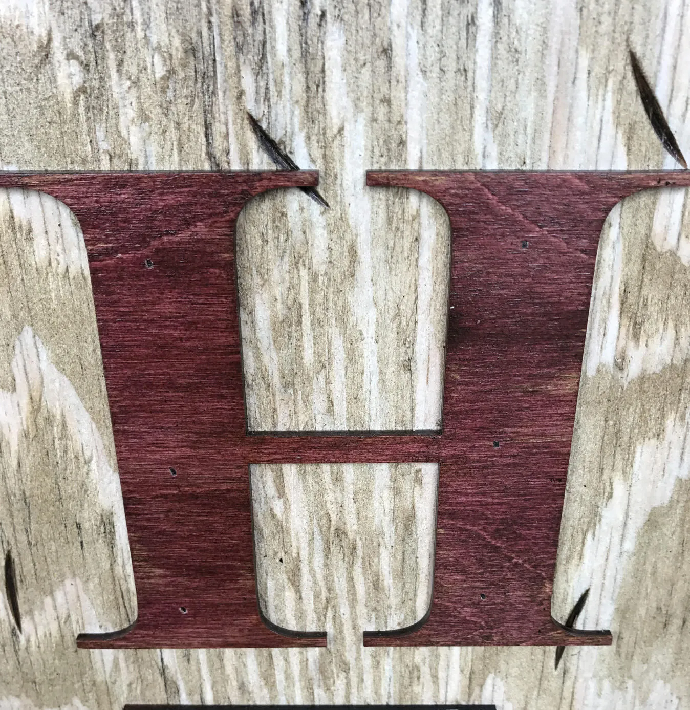 IOWA Sign State Farm Home Lake Welcome word, Rustic Distressed Wood  IA 50 States