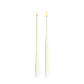 Ivory 31cm LED Taper Candles