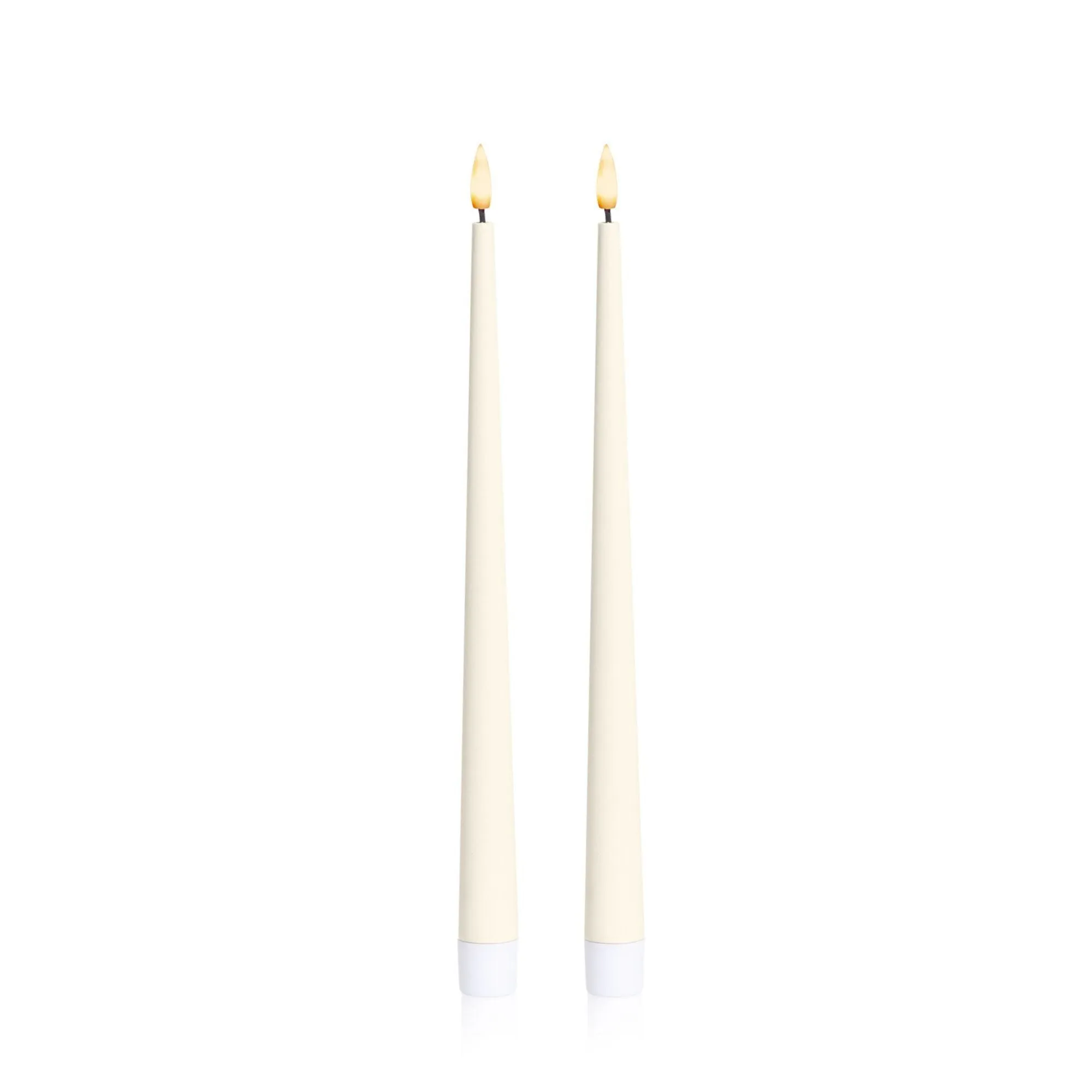 Ivory 31cm LED Taper Candles