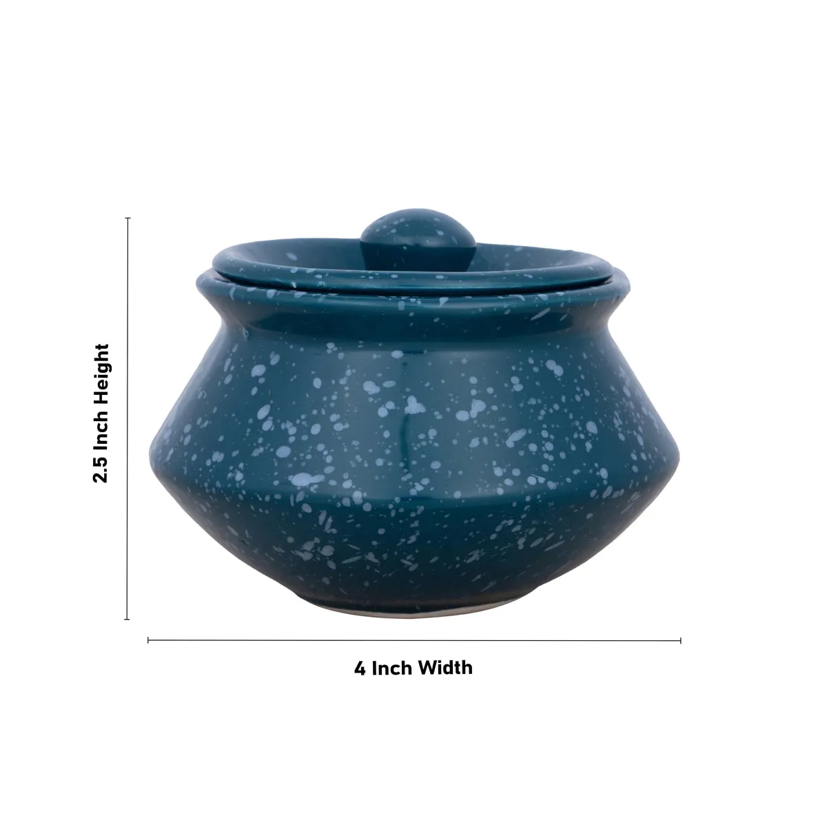 Jar with Lid - 2.5 x 4 Inches | Ceramic Storage Jar/ Storage Container/ Storage Box for Home Decor