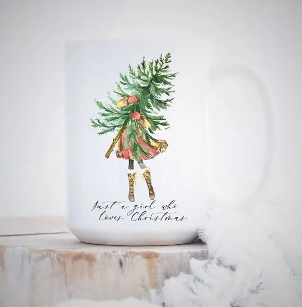 Just A Girl Who Loves Christmas Mug - Clearance