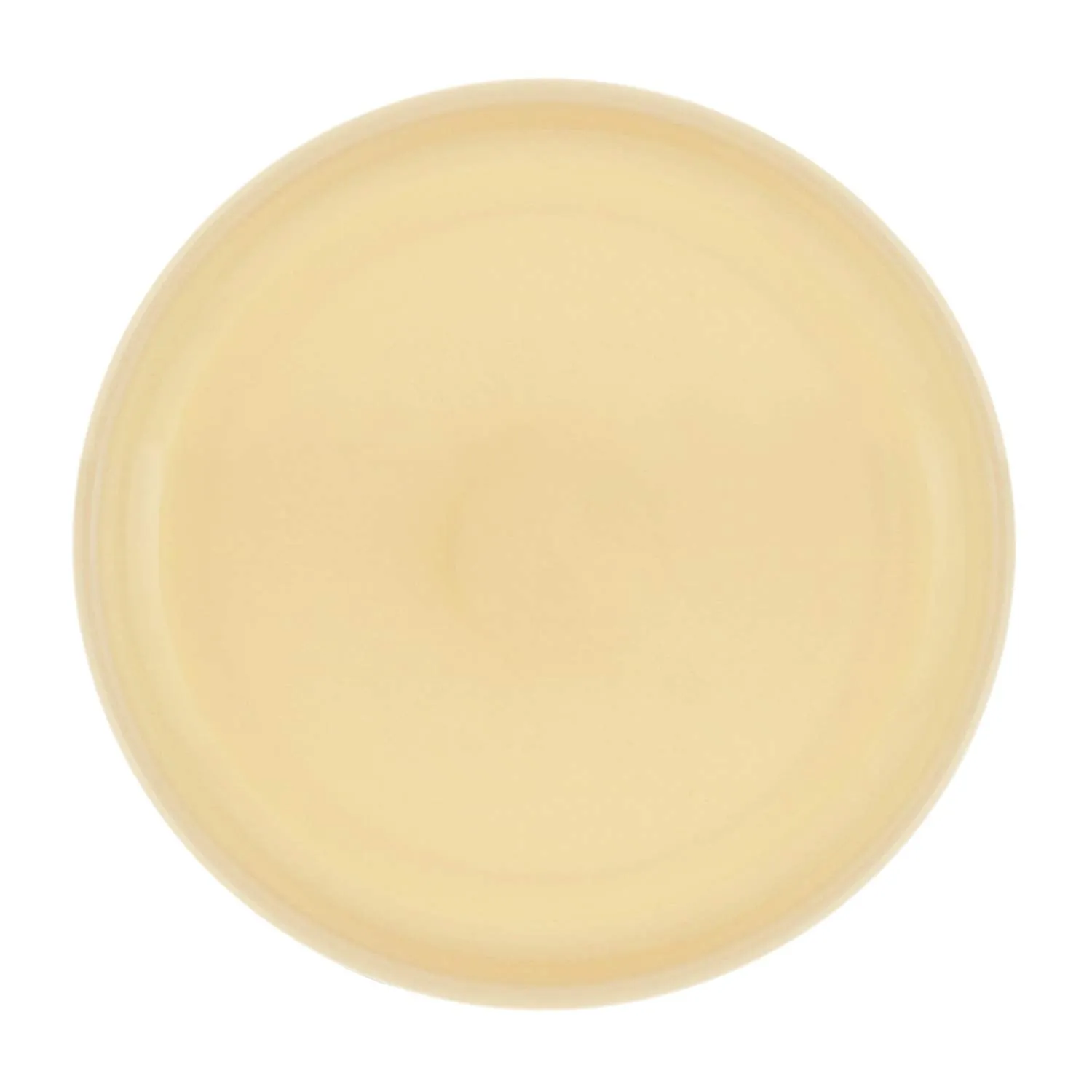 Kuber Industries 6 Pieces Unbreakable Round Plastic Microwave Safe Dinner Plates (Yellow) - CTKTC37542,Standard