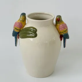Macaw Ceramic Vase
