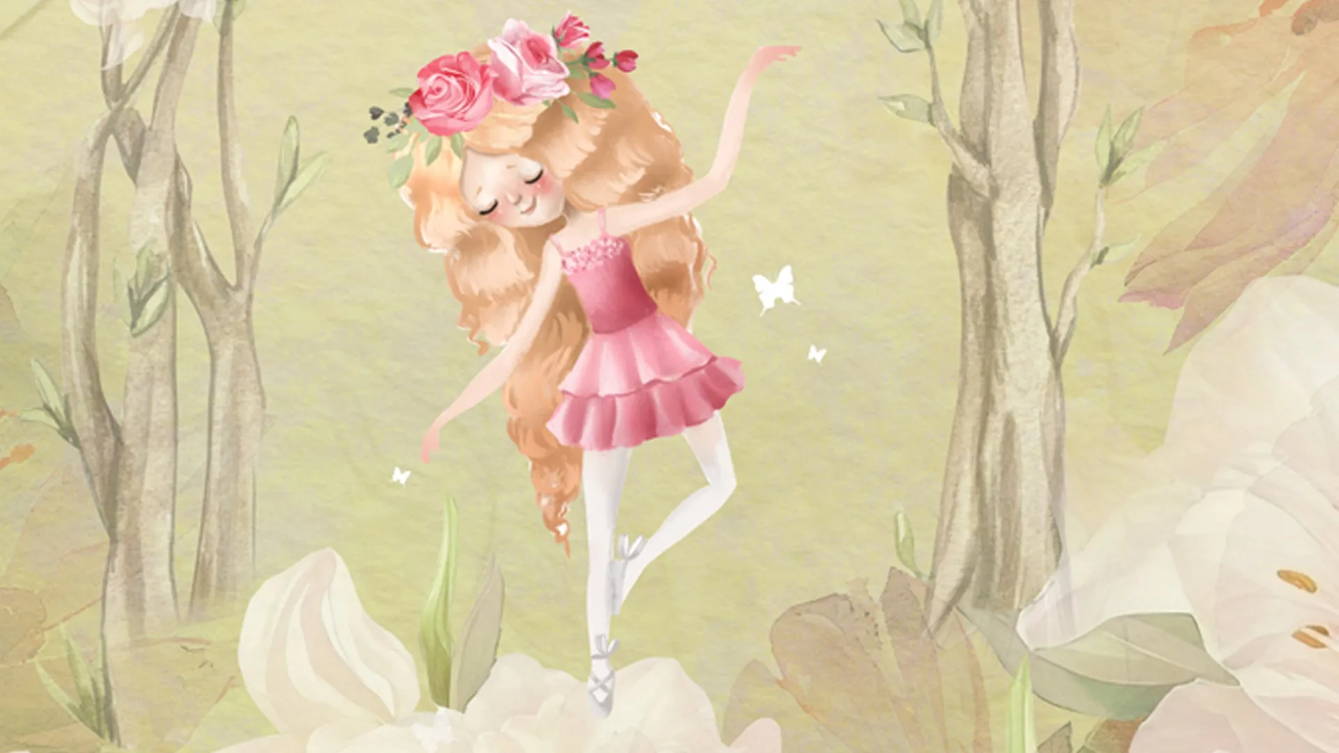 Magical fairy arch wallpaper for girls